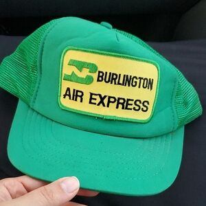Burlington Air Express Green Trucker Hat